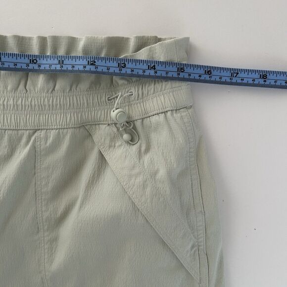 Athleta Trekkie High Rise Parachute Pants Womens Size 10 Cream Wide Leg Outdoors - Picture 7 of 12